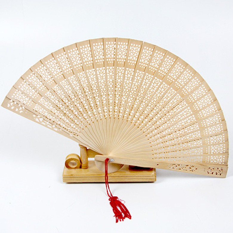 Women's fan made of high-quality filigree plastic with exquisite pattern design Kalsten