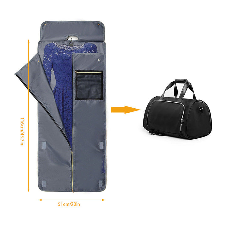 Elegant travel and sports bag with integrated suit compartment Kalsten