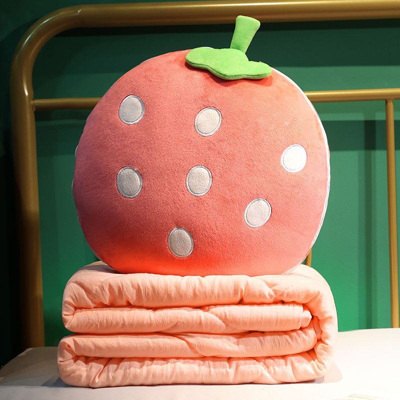 Cuddly cushion with strawberry design Kalsten