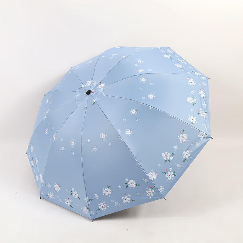 Women's Stylish Folding Umbrella with Floral Patterns Kalsten