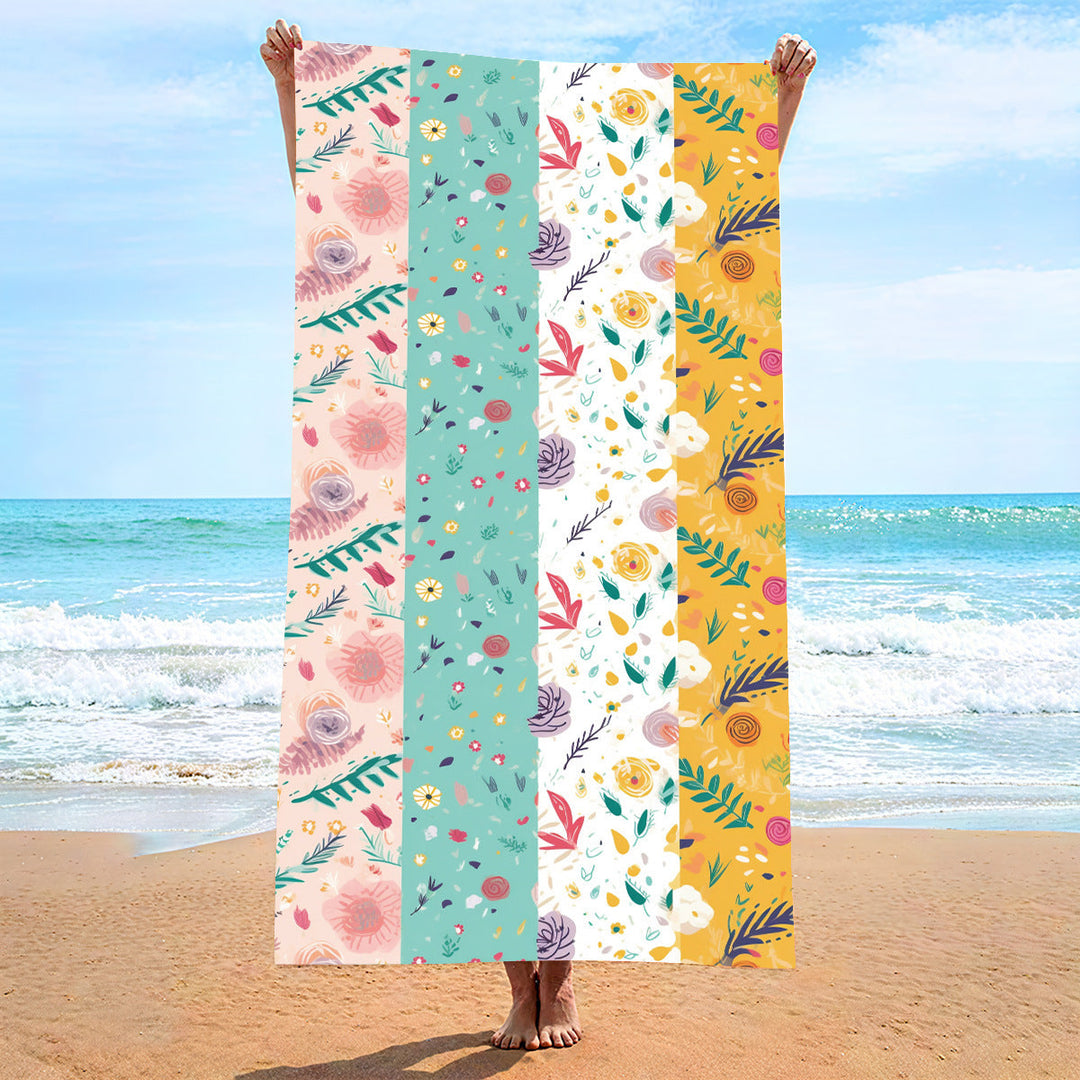 Ladies beach towel with maritime stripe pattern Kalsten