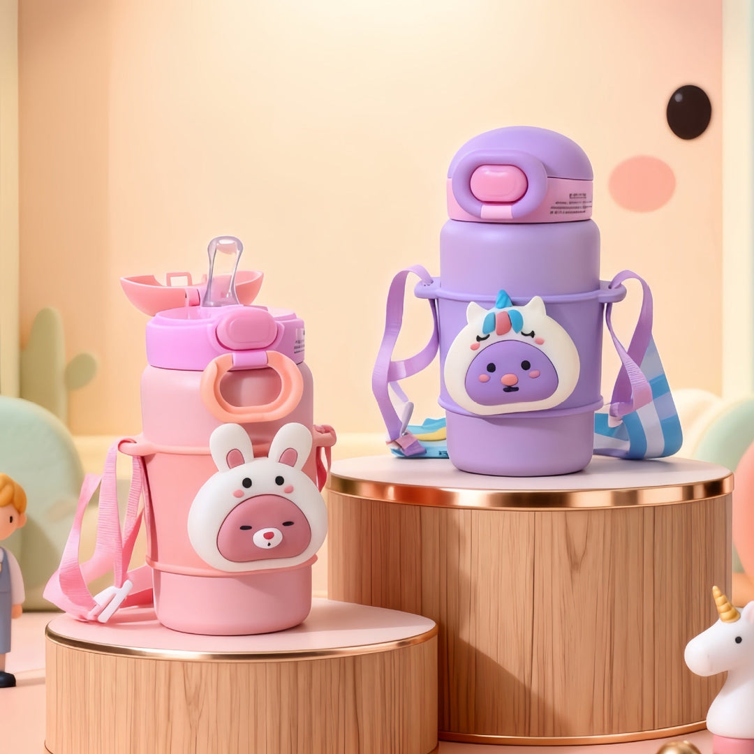 Women Insulated Water Bottle with Cute Rabbit Design Kalsten