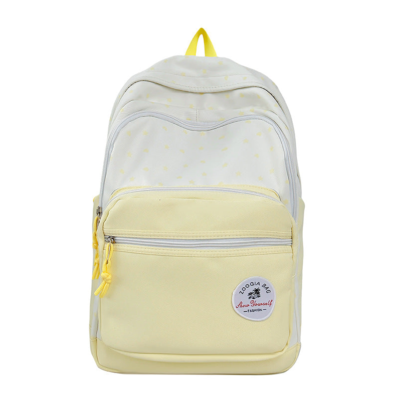 Charming Star-Patterned School Backpack Kalsten