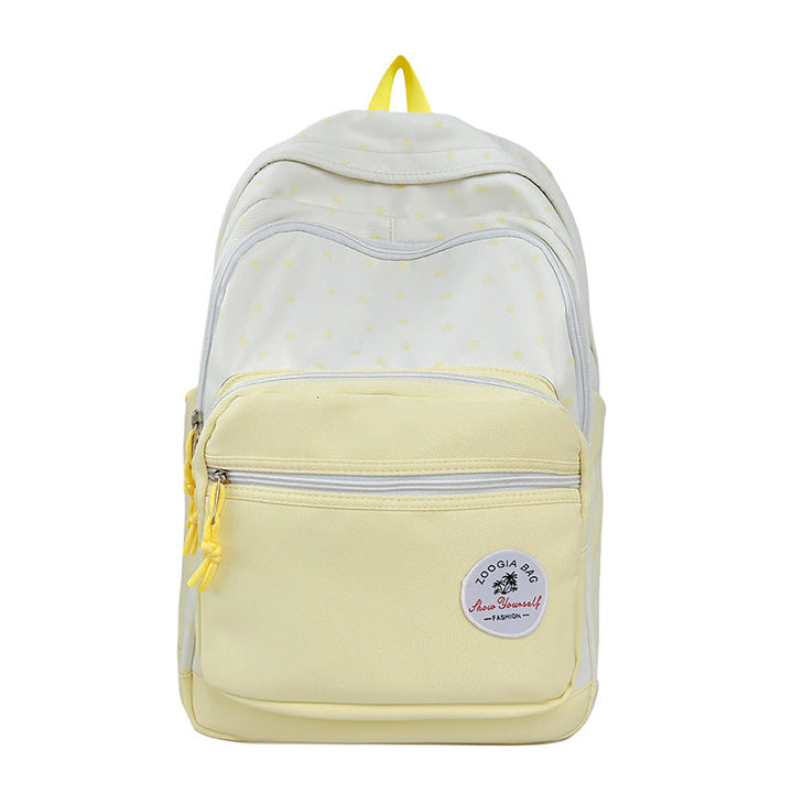 Charming Star-Patterned School Backpack Kalsten