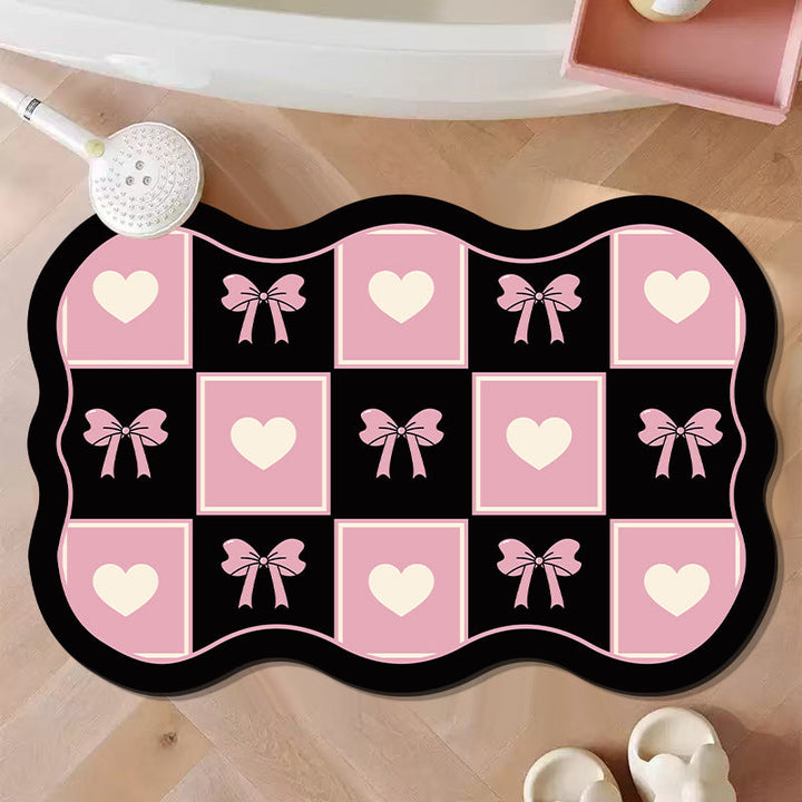 Decorative Bow-Shaped Bath Mat Kalsten