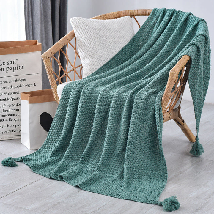 Ladies Elegant Waffle Structure Blanket Kalsten