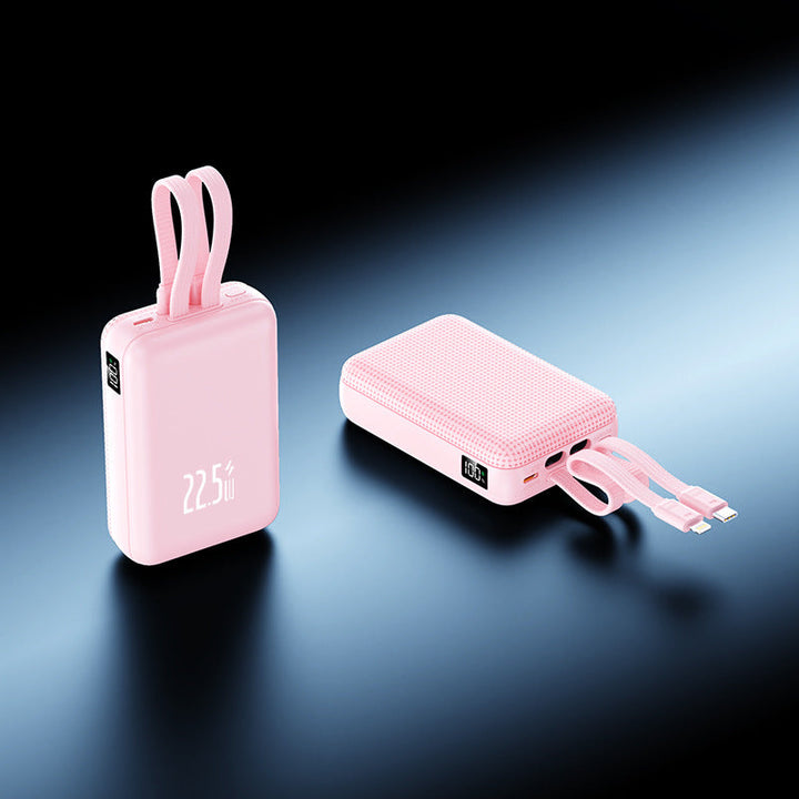 Portable power bank with powerful fast charging function and innovative cable management Kalsten