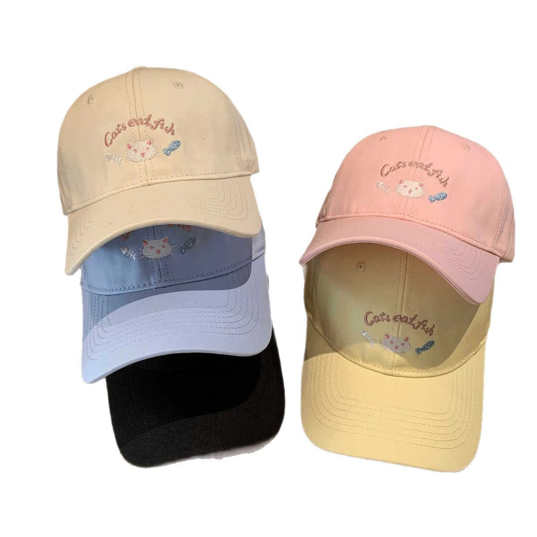 Women's Embroidered Cat-Themed Baseball Cap Kalsten