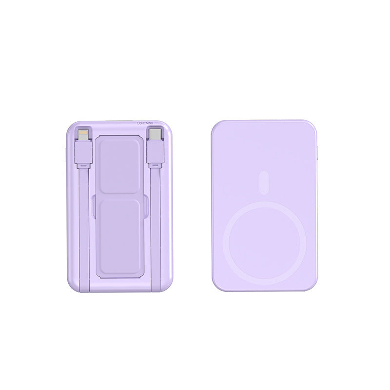 Portable power bank with integrated Qi charging function and digital capacity display Kalsten