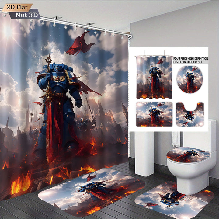 Digital Fantasy-Themed Bathroom Decor Set Kalsten