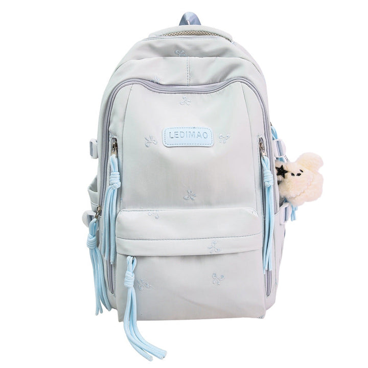 Casual Embroidered School Backpack Kalsten