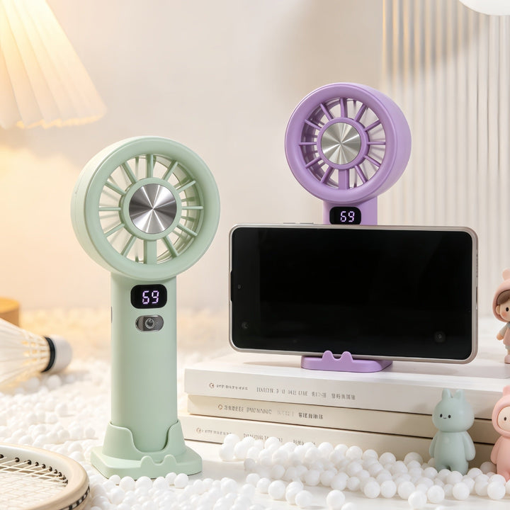 Portable Handheld Fan with Precise Speed Control and LED Display Kalsten