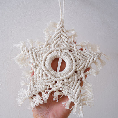 Macrame Star-Shaped Wall Hanging Decor Acalora
