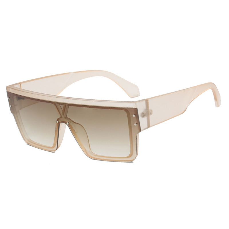 Women futuristic oversized sunglasses with clear lenses Kalsten