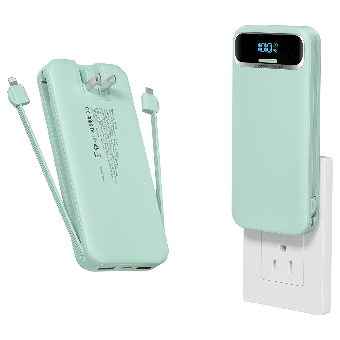 Powerbank with Integrated Charger and Lcd Display Kalsten