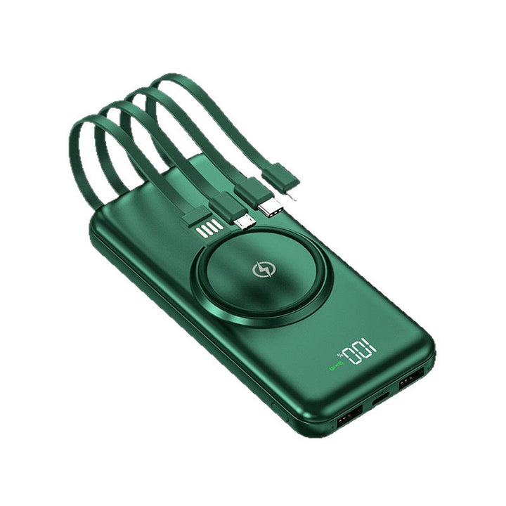 Portable power bank with intelligent charging technology and integrated cable system Kalsten