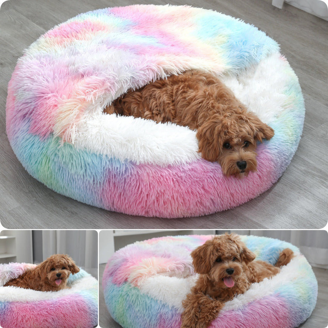 Women's cozy round pet bed Kalsten