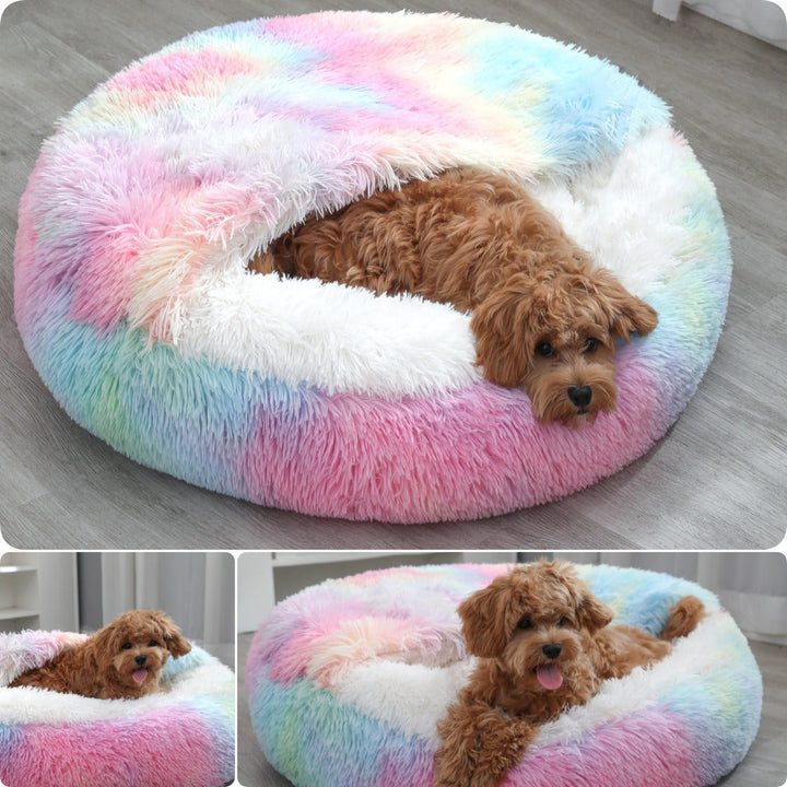 Women's cozy round pet bed Kalsten