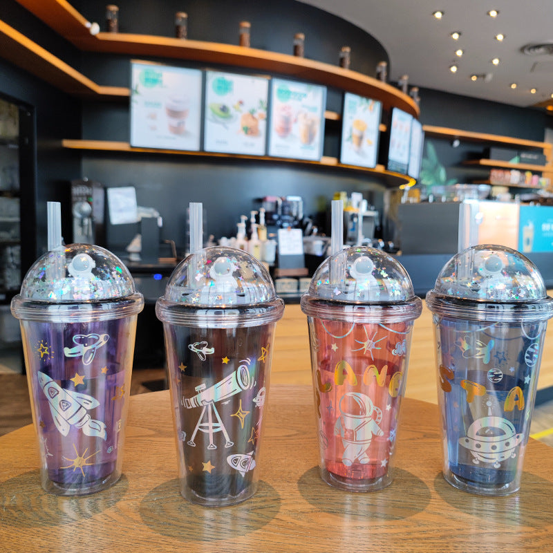 Ladies personalized drinking cups with child-friendly astronaut design Kalsten