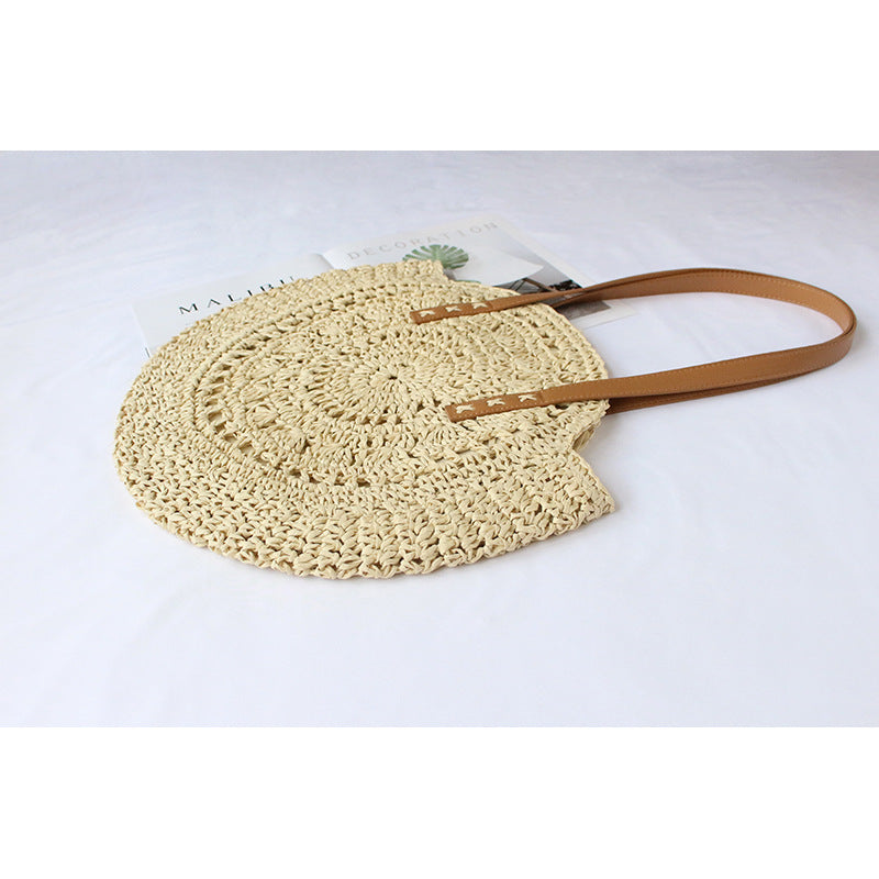 Round-woven beach bag Kalsten