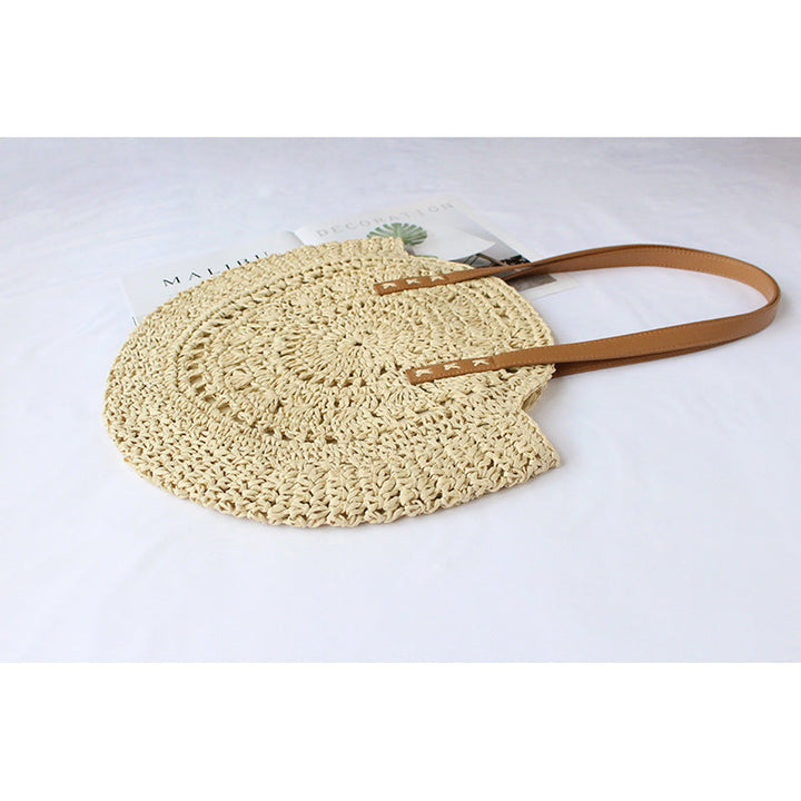Round-woven beach bag Kalsten