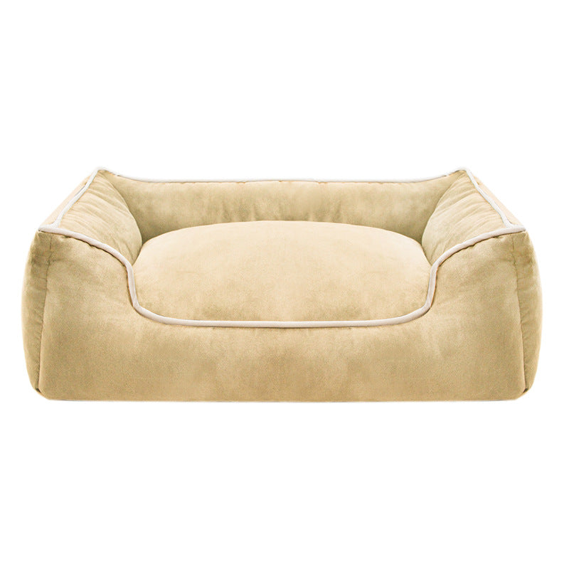 Cozy Velvet Dog Bed
