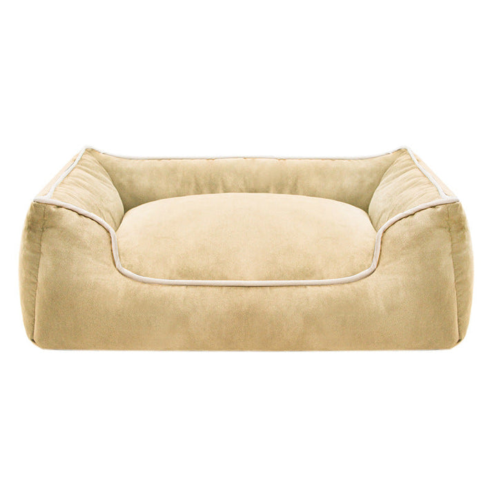 Cozy Velvet Dog Bed