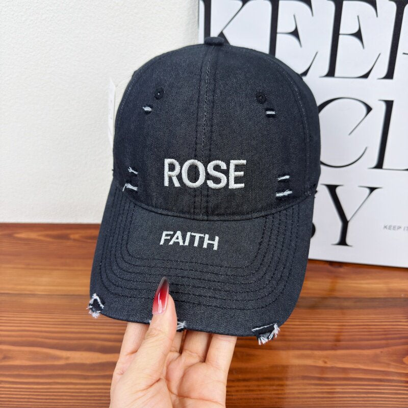 Women's Distressed Graphic Adjustable Cap Kalsten