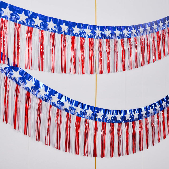 Unisex multi-piece party decoration set with paper fans pom poms bunting garland Kalsten