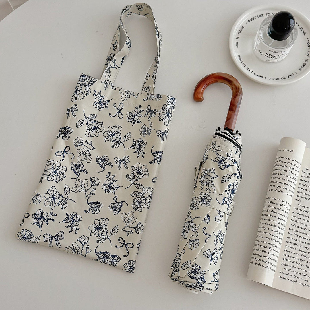 Ladies Foldable Shopping Bag with Floral Design Kalsten
