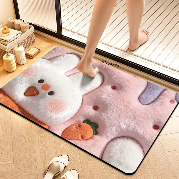 Plush Money-Themed Bath Mat Kalsten