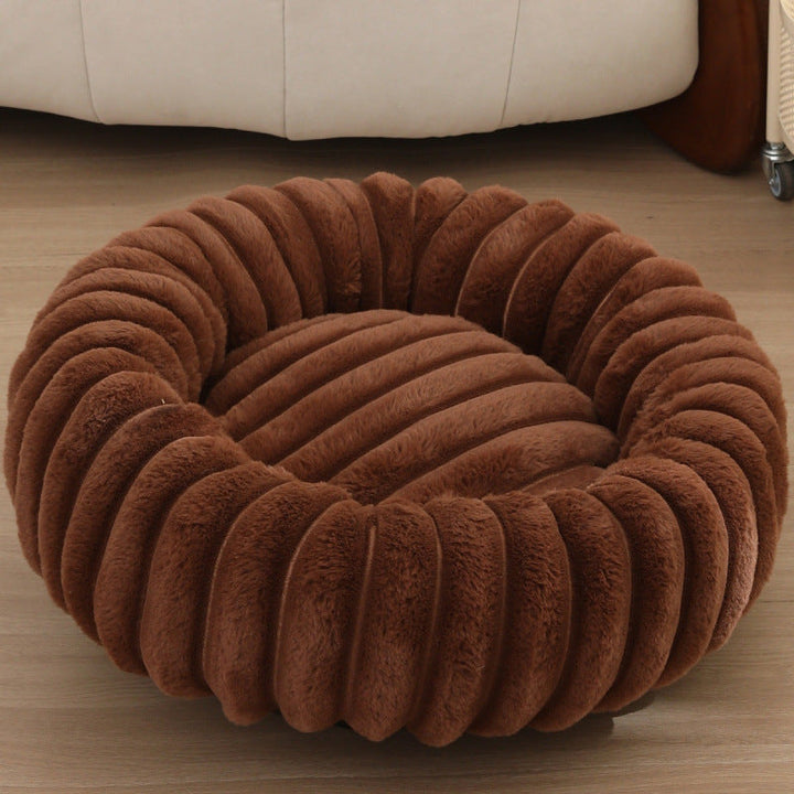 Women Round Cuddle Bed with High Edges Kalsten