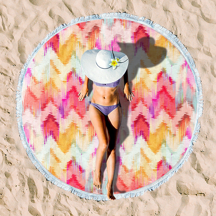 Rundstrand towel with unique sunset design Kalsten