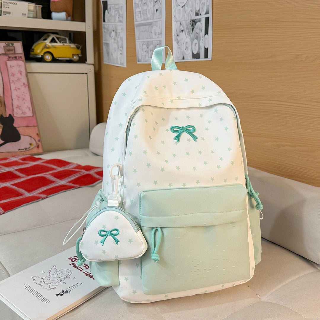Playful Bow-Embellished Backpack Kalsten