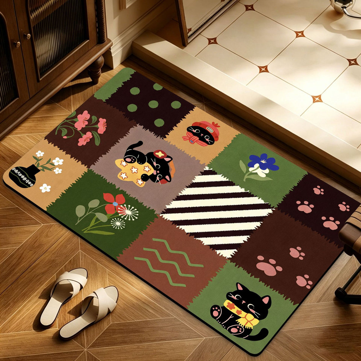 Heart Pattern Decorative Area Rug Acalora