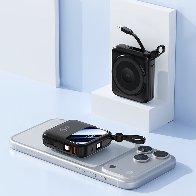 Portable power bank with innovative cable management system and fast charging function Kalsten