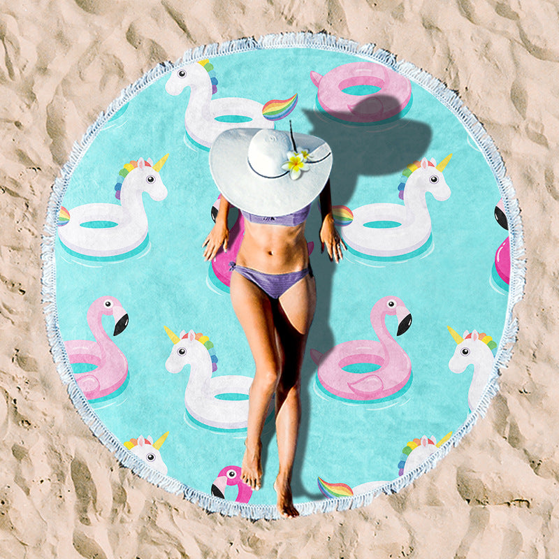 Rundstrand towel with unique sunset design Kalsten