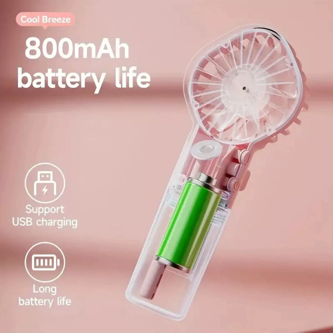 Unisex one size rechargeable hand mister with removable clear water tank and adjustable airflow Kalsten