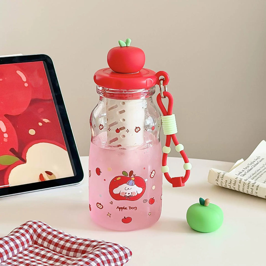 Ladies trendy and practical water bottle with fruit lid Kalsten