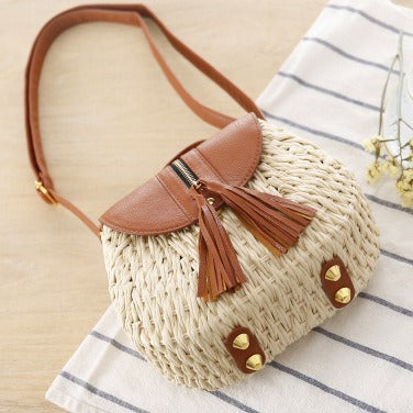 Handbag with Unique Woven Design and Elegant Flap Kalsten