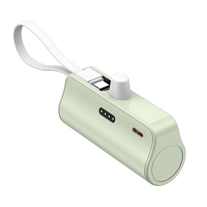 Portable power bank with integrated charging cable and compact design Kalsten