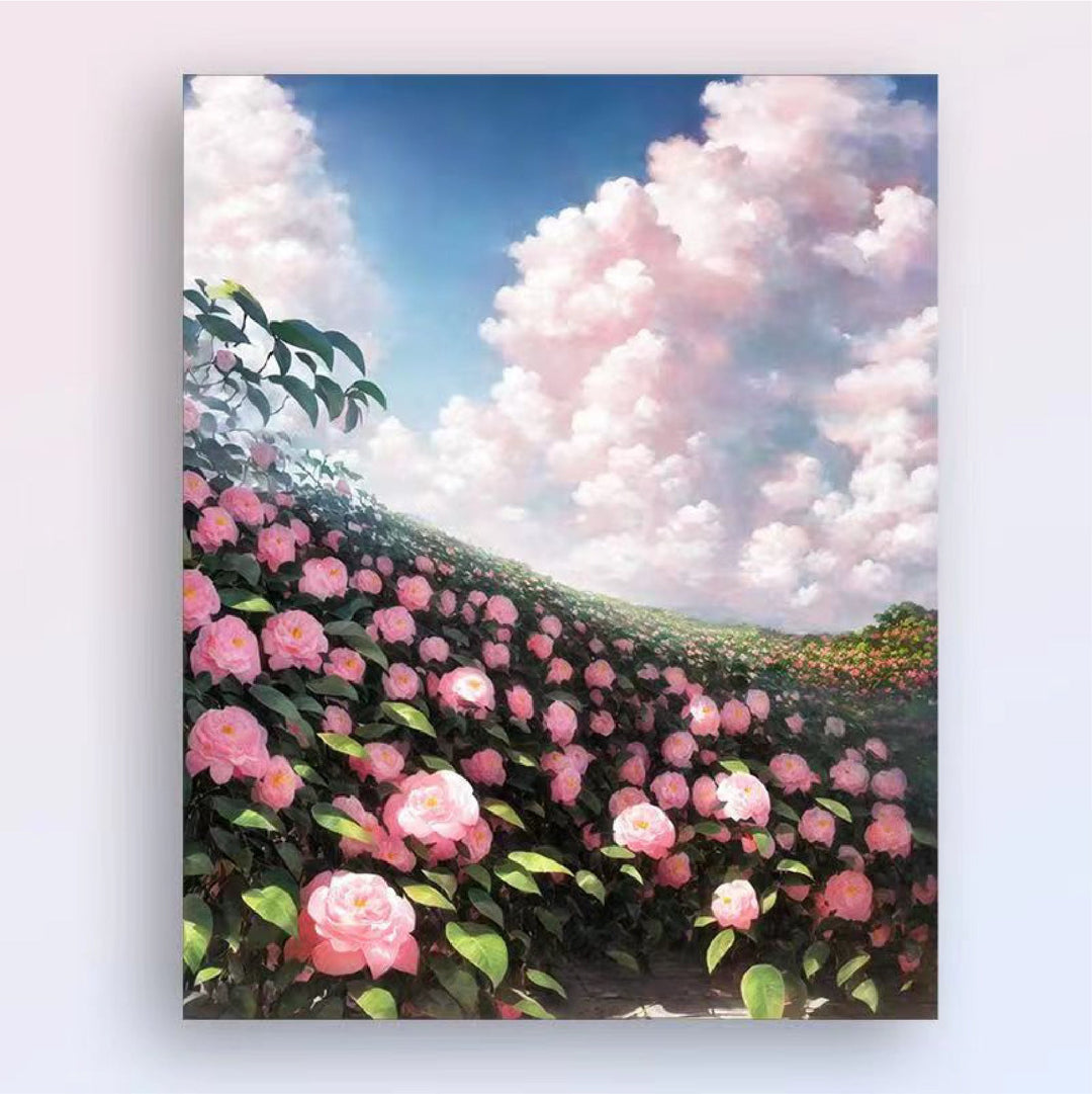 Floral Landscape Canvas Wall Art Kalsten