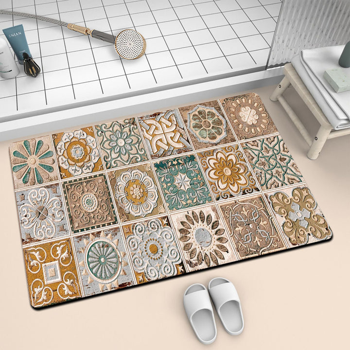 Artistic Mosaic Bath Mat Kalsten
