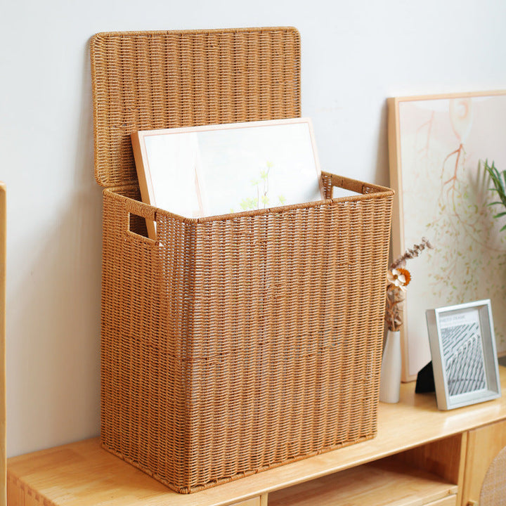 Handwoven Wicker Storage Cube Kalsten