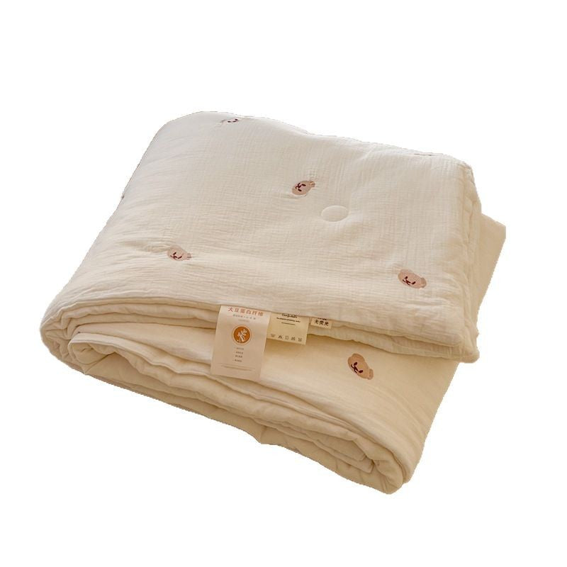 Women lightweight and breathable quilt with delicate floral patterns Kalsten