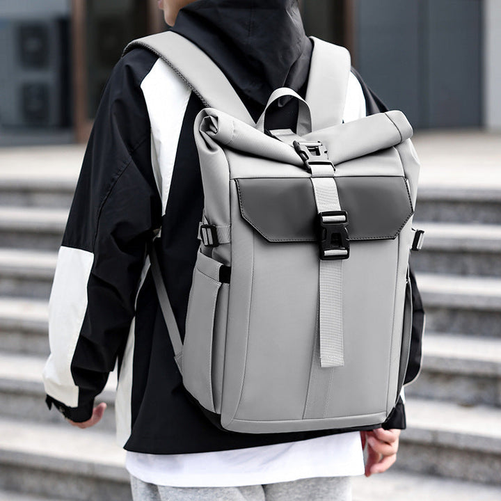 Robust rolltop backpack with ergonomic carrying system and versatile storage space Kalsten
