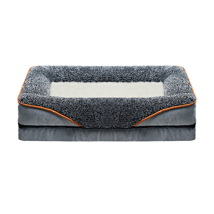 Plush Orthopedic Dog Bed with Supportive Side Walls