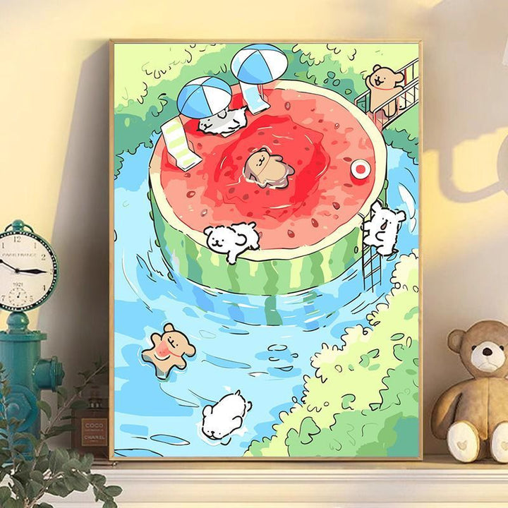 Playful Cartoon Dog Wall Art Kalsten
