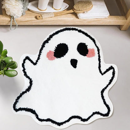 Cute Ghost-Shaped Bath Mat Acalora
