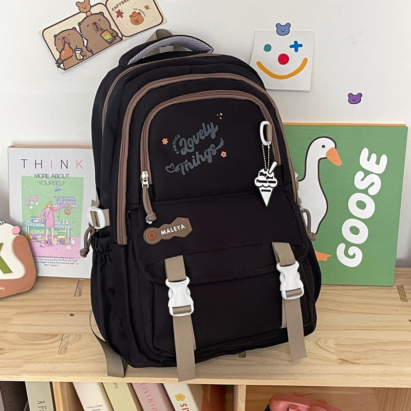 Cartoon-Inspired Functional School Backpack